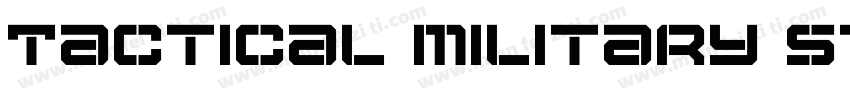 Tactical military style字体转换